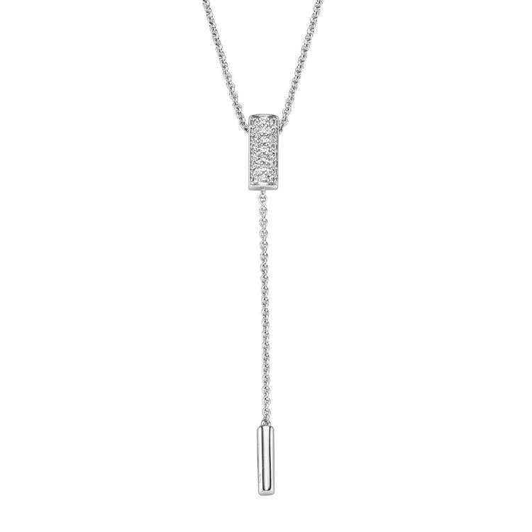 Anhänger mit Kette mit 23 Brillanten zus. 0,11ct.