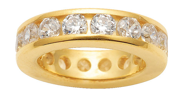 Taufring Kettenanhänger aus Gold mit Zirkonia