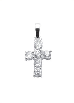 Kreuzanhängere aus Silber mit Zirkonia