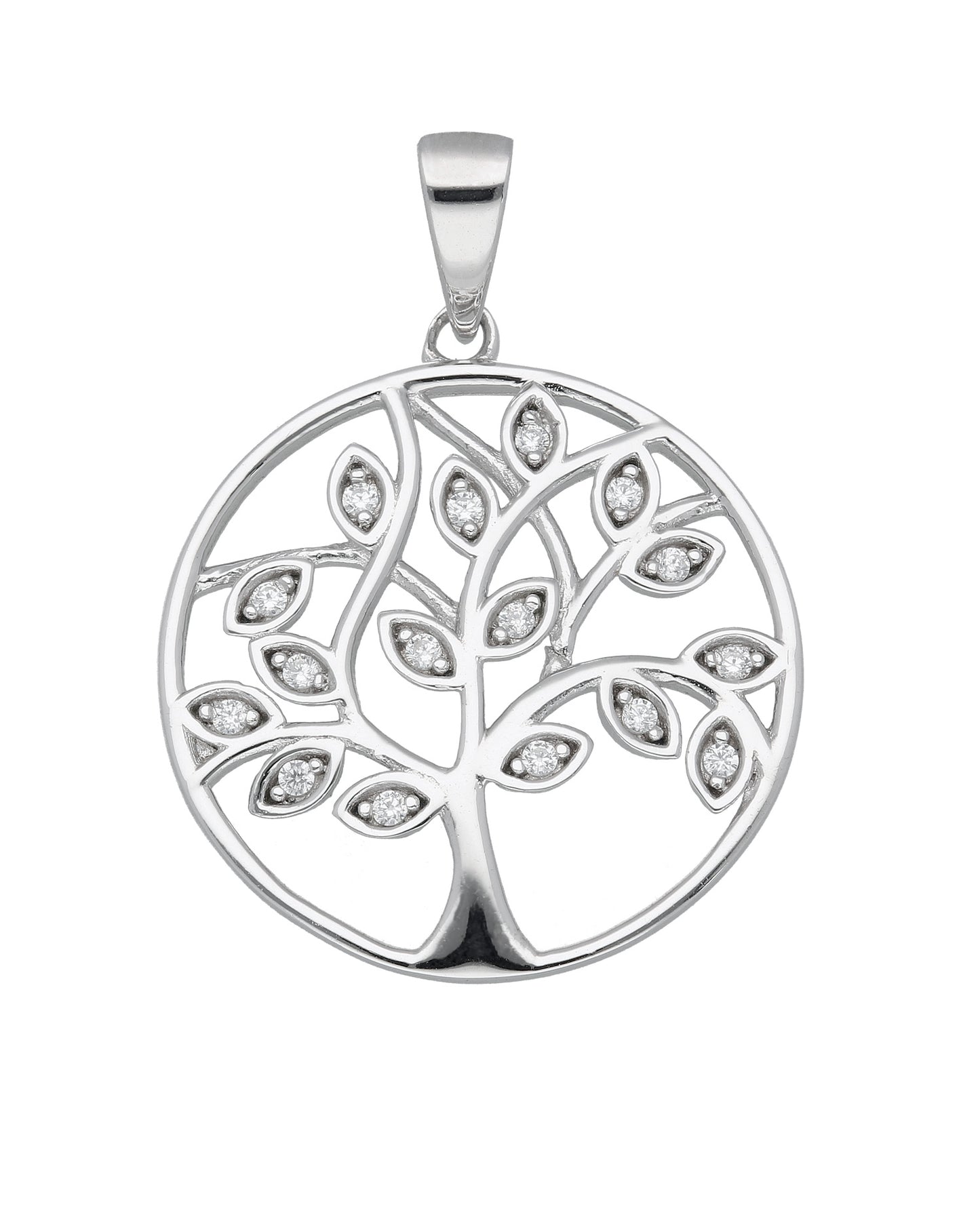 Lebensbaum Anhänger aus Silber 925/rh