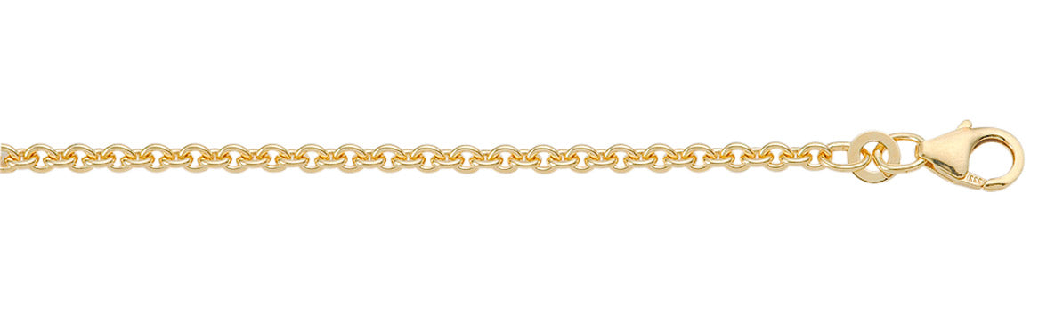 Anker rund Collier Kette aus Gold