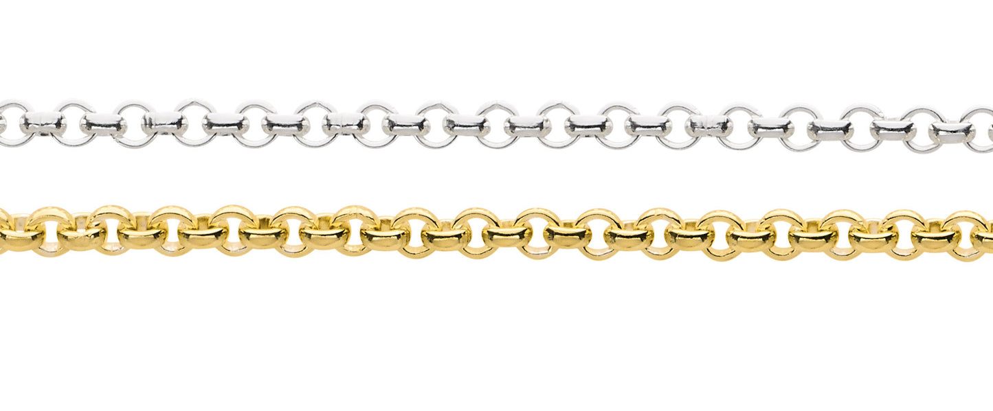 Anker rund Collier Kette aus Silber