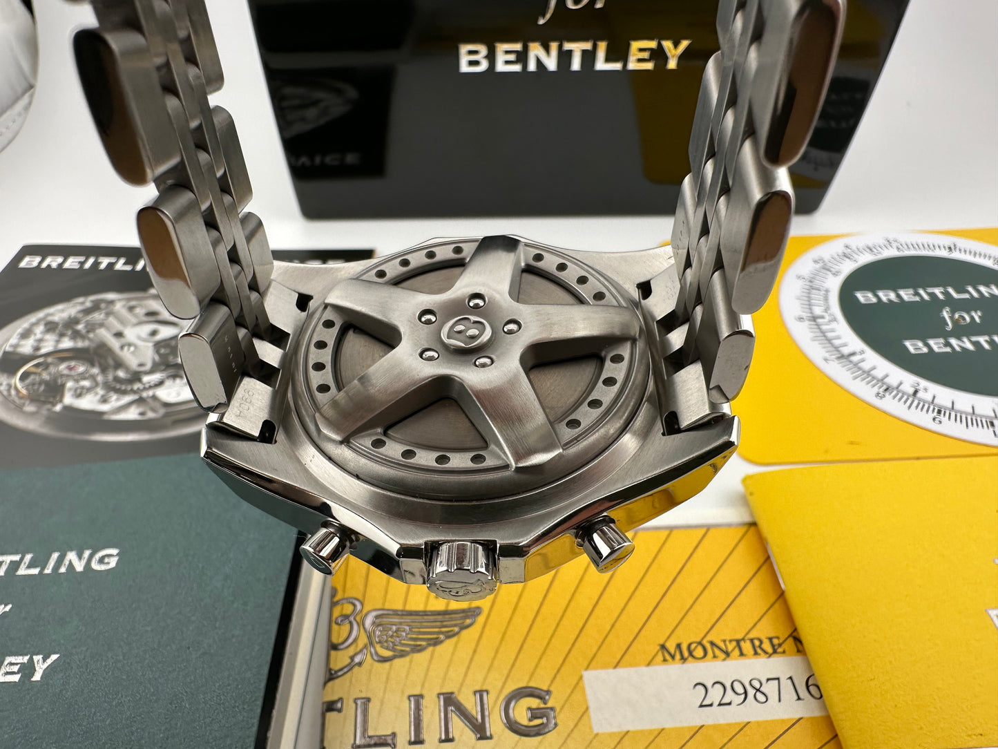Breitling for Bentley 6.75 A44362 Full Set aus 2008 frischer Service