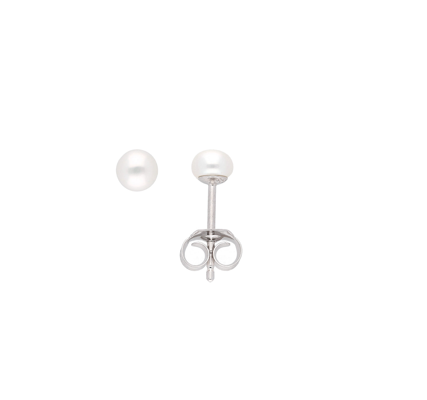 Ohrstecker aus Silber mit Süßwasserperle