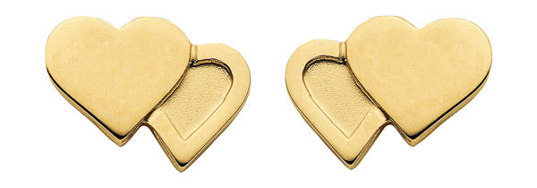 Herz Ohrstecker aus Gold