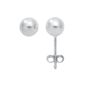 Kugel Ohrstecker aus Silber