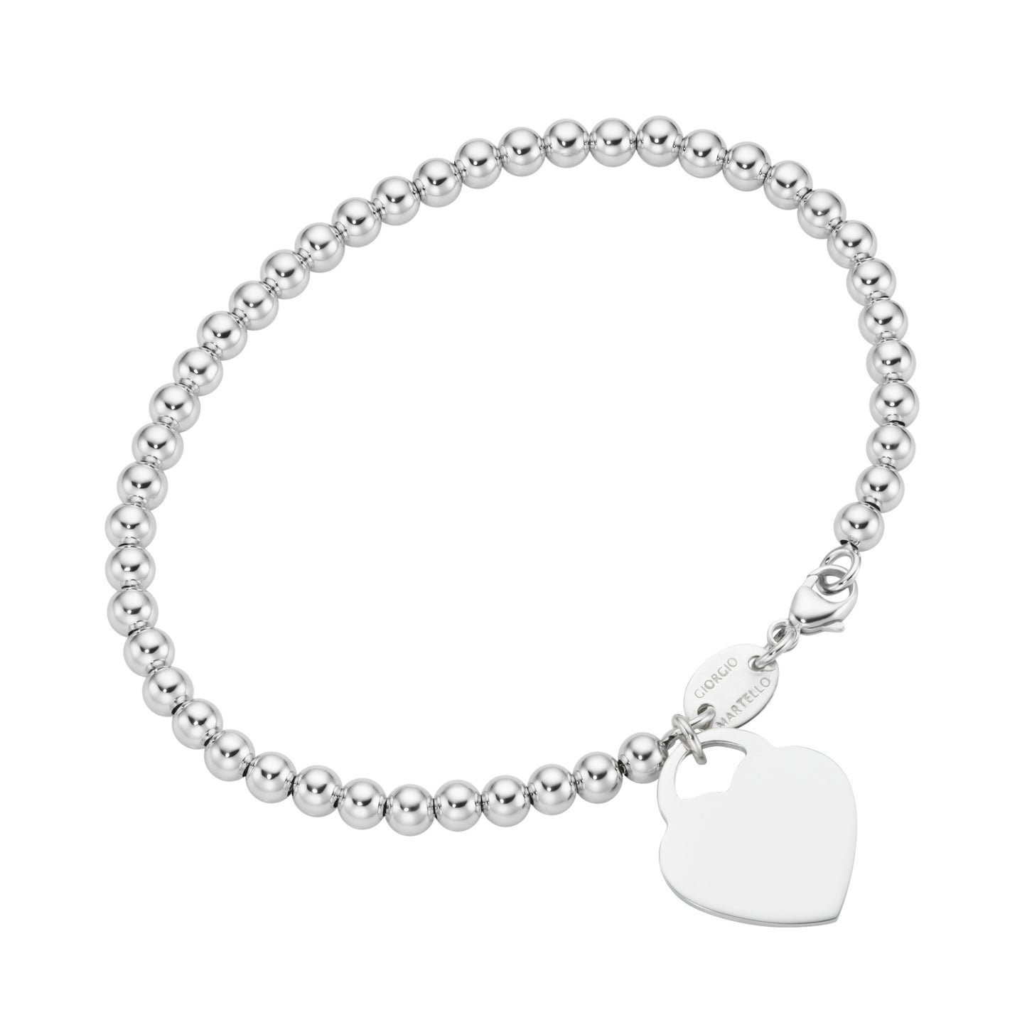 Armband 19 cm mit Behang Herz 925/ Sterling Silber