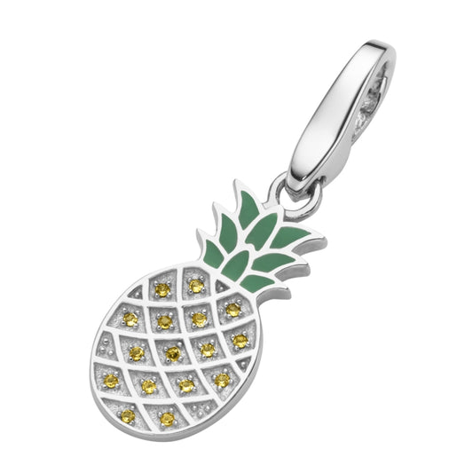 Charm Ananas 925/- Sterling Silber