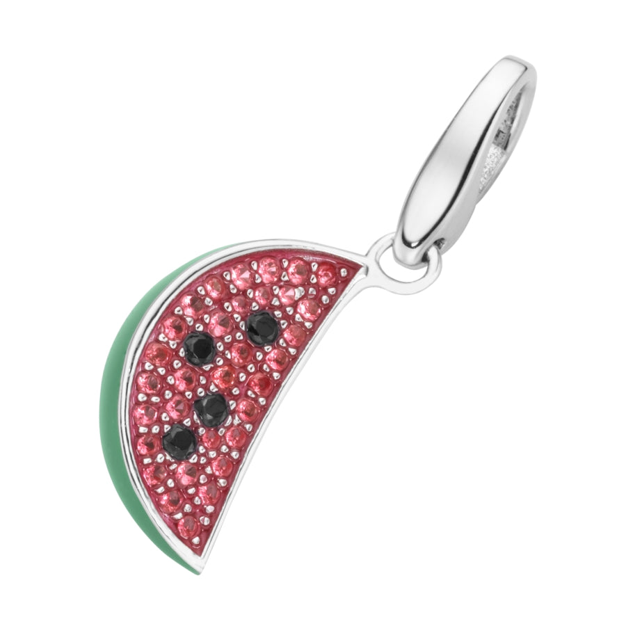 Charm Melone Spinelle Kristallsteine 925/- Sterling Silber