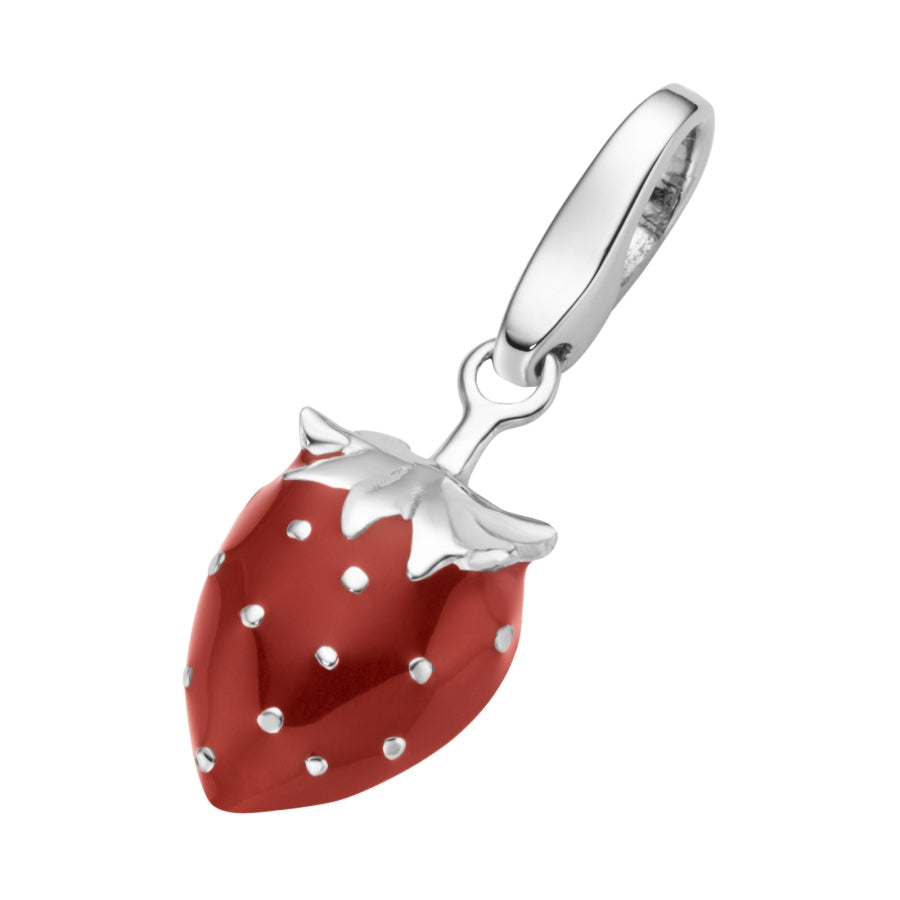 Charm Erdbeere 925/- Sterling Silber