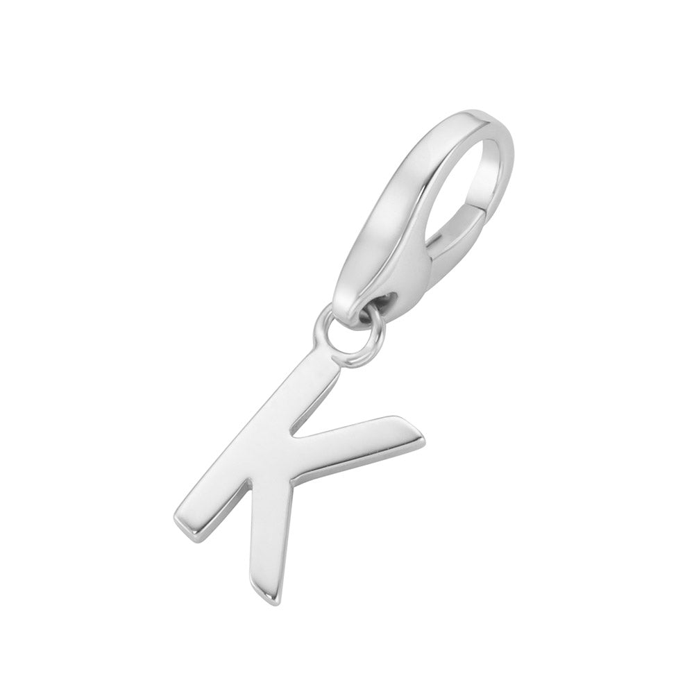 Charm Buchstabe K, Silber 925