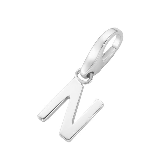 Charm Buchstabe N, Silber 925