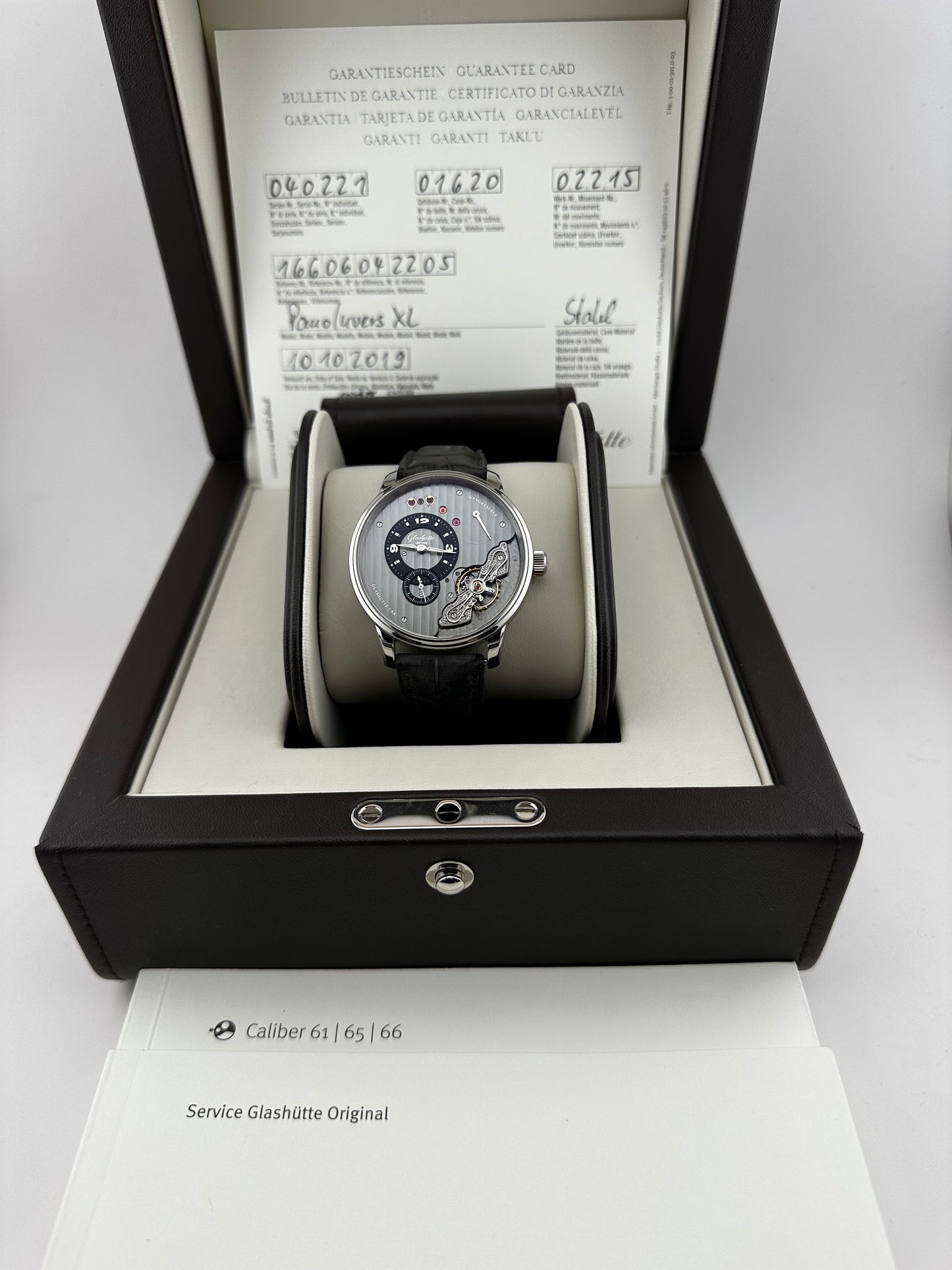 Glashütte Original Panoinvers 1-66-06-04-22-05 Fullset 2019