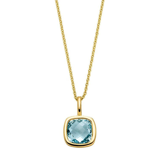 Anhänger mit 1 Sky top Blautopas (beh.)
