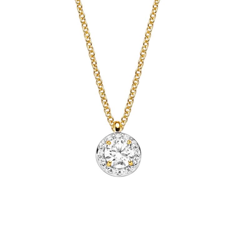 Collier mit 14 Zirkonia