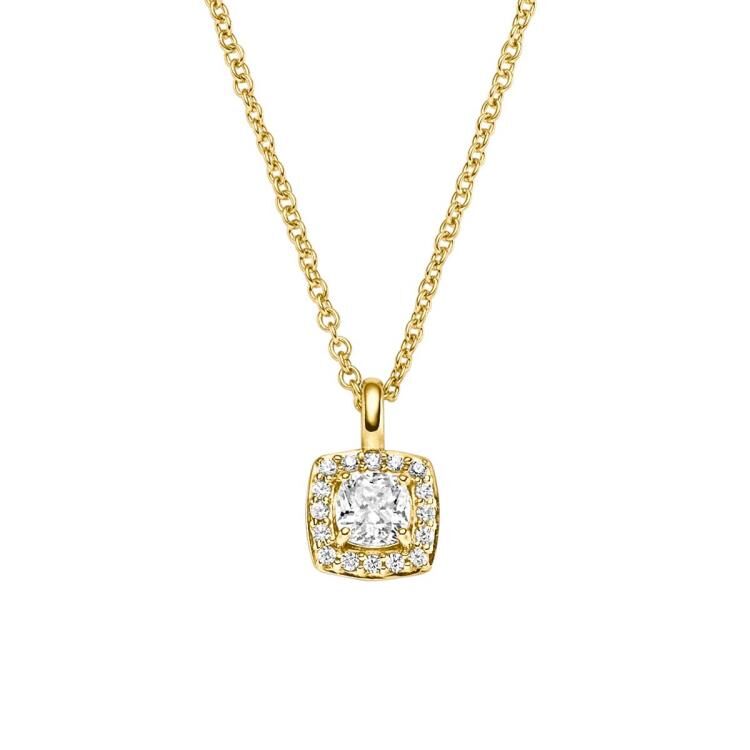 Anhänger mit Kette mit 17 Zirkonia