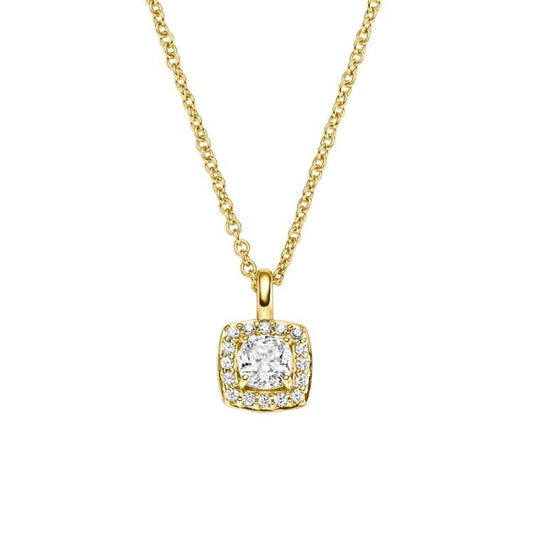 Anhänger mit Kette mit 17 Zirkonia