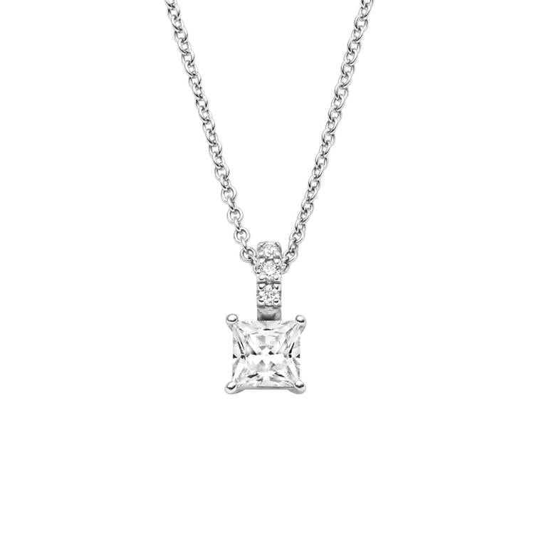 Anhänger mit Kette mit 4 Zirkonia