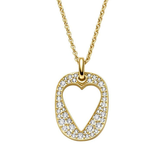 Anhänger mit Kette mit 45 Zirkonia