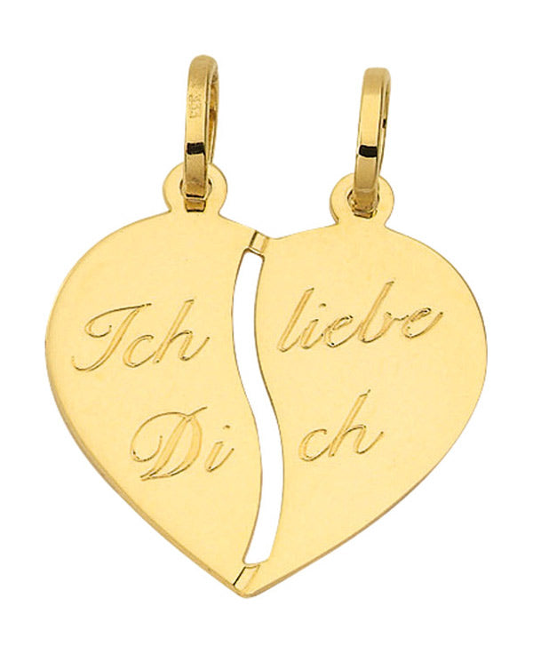 Partneranhänger Kettenanhänger aus Gold