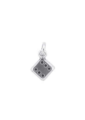 Würfel Kettenanhänger aus Silber