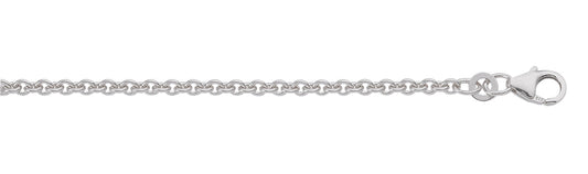 Anker rund Collier Kette aus Silber