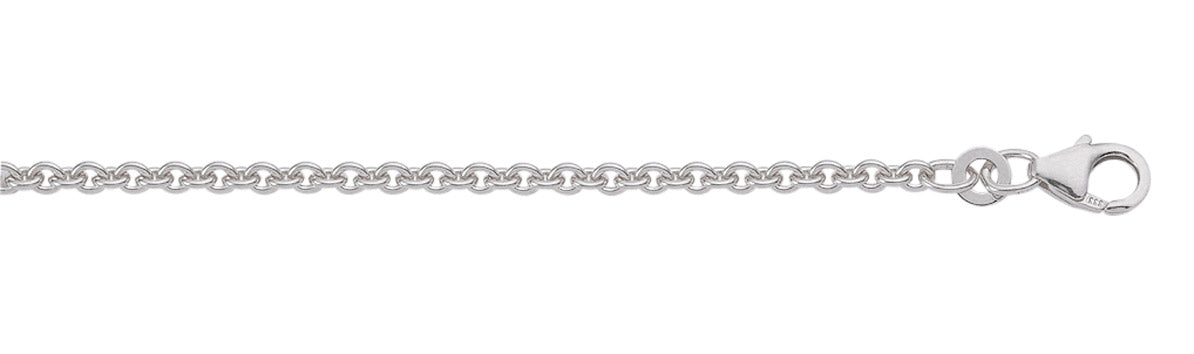 Anker rund Collier Kette aus Silber