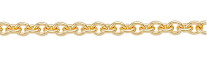 Anker rund Collier Kette aus Silber vergoldet
