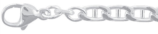 Stegpanzer Kette und Armband aus Silber