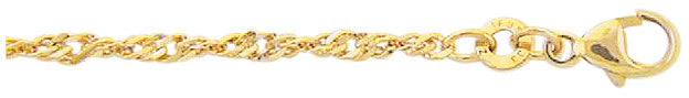 Singapur Kette und Armband aus Gold