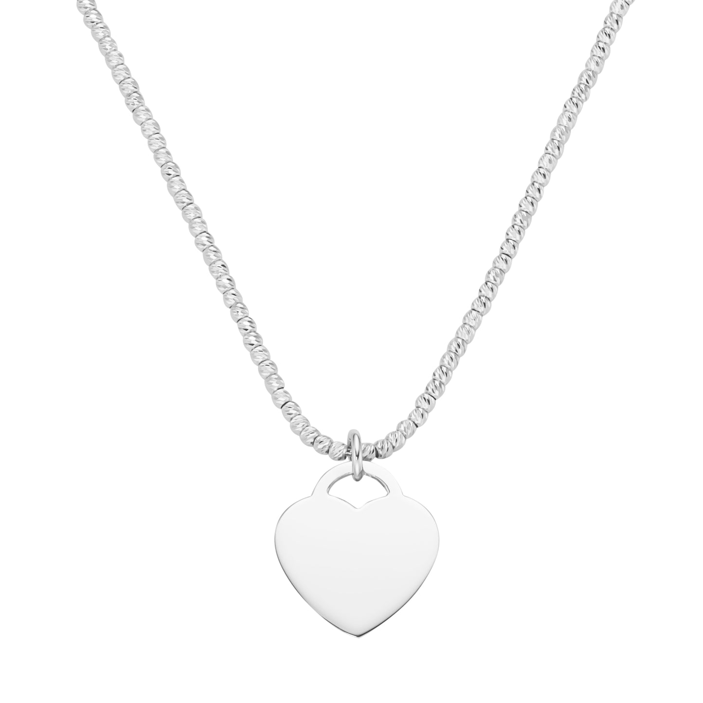 Collier 45 cm Anhänger Herz 925/- Sterling Silber