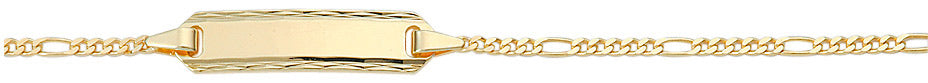 Figaro Id-Armband aus Gold