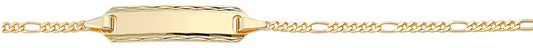 Figaro Id-Armband aus Gold