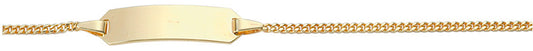 Flachpanzer Gravurarmband aus Gold