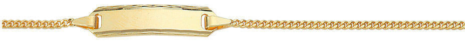 Flachpanzer Gravurarmband aus Gold