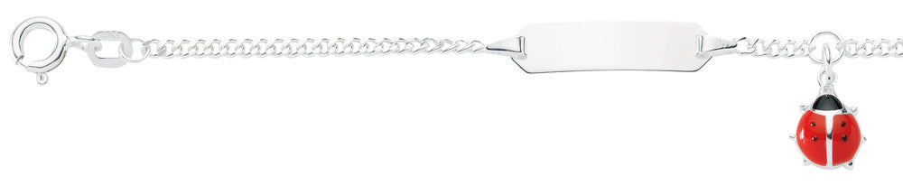 Flachpanzer Id-Armband aus Silber