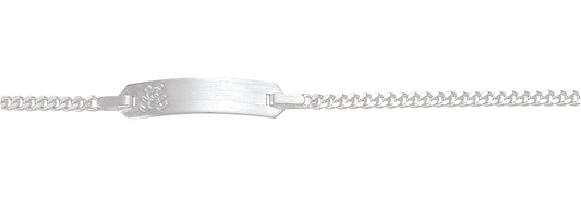 Flachpanzer Id-Armband aus Silber