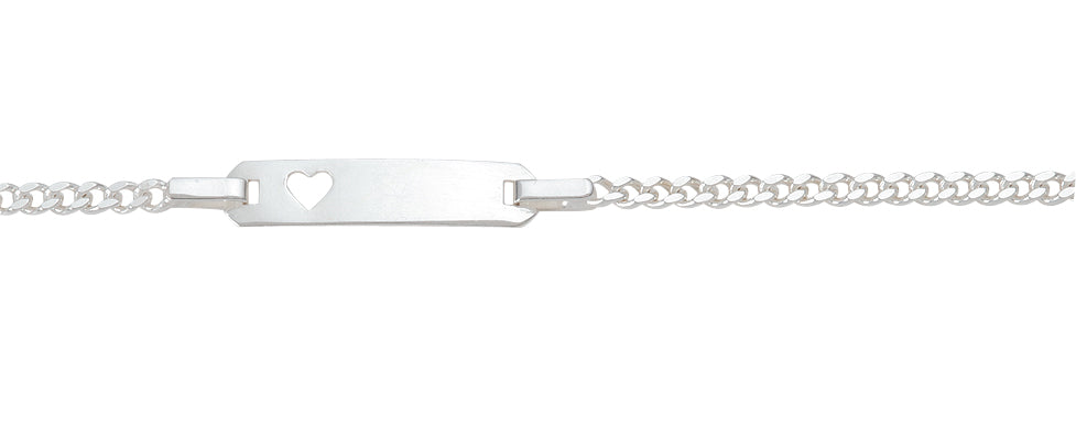 Flachpanzer Id-Armband aus Silber