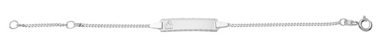 Flachpanzer Id-Armband aus Silber