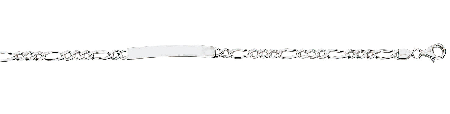 Figaro Schildband aus Silber