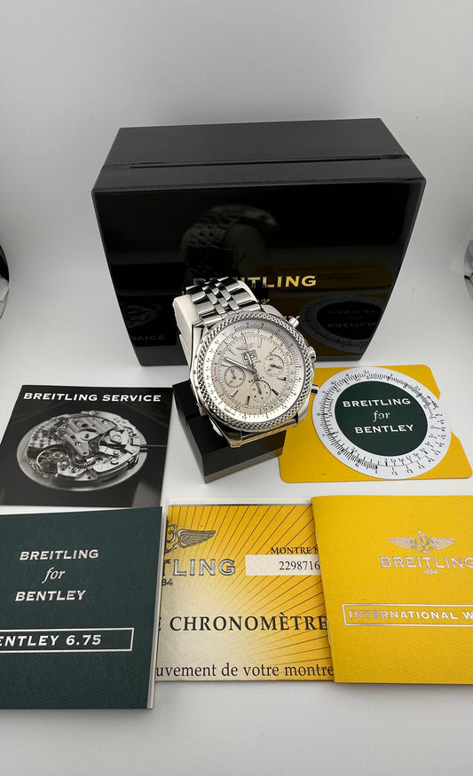 Breitling for Bentley 6.75 A44362 Full  Set aus 2008 frischer Service