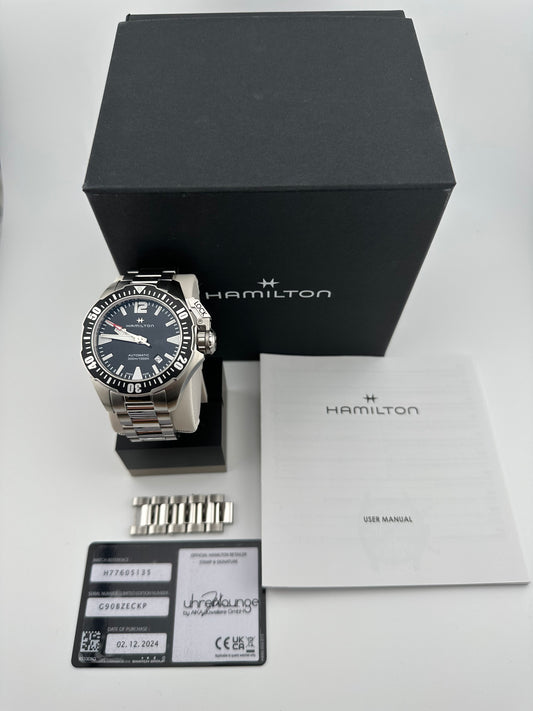 Hamilton Frogman 46mm Full Set H77605135