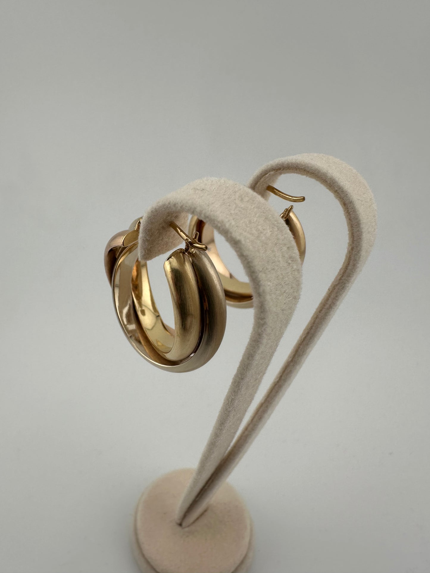 Creolen Tri-Colore 585/- Gelbgold