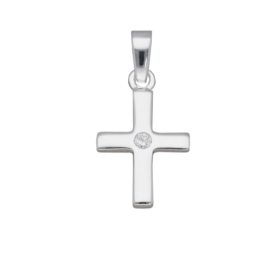 Kreuzanhängere aus Silber mit Zirkonia