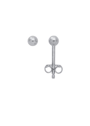 Kugel Ohrstecker aus Silber