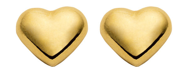 Herz Ohrstecker aus Gold