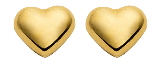 Herz Ohrstecker aus Gold