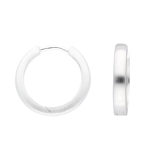 Silber Creolen 3 x 17 poliert