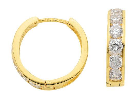 Creolen aus Gold mit Zirkonia