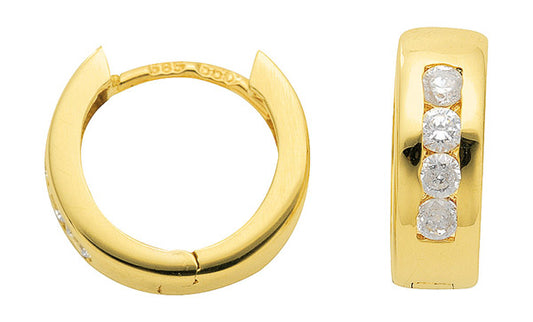 Creolen aus Gold mit Zirkonia
